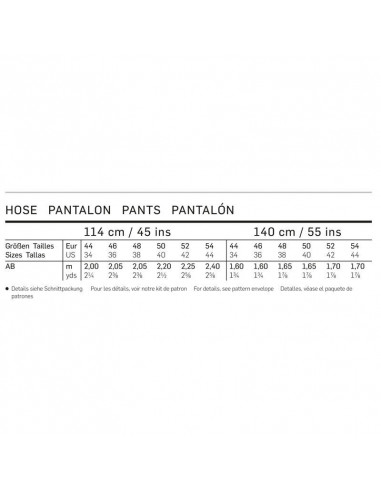 Patron Burda 6933 Pantalon