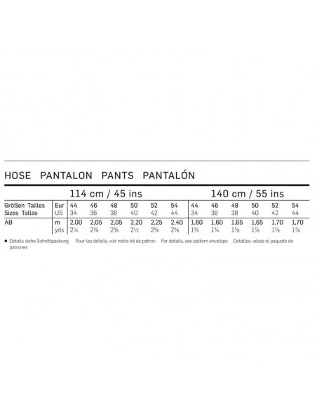 Patron Burda 6933 Pantalon