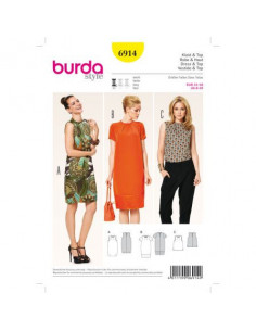 Patron Burda 6914 Robe et haut