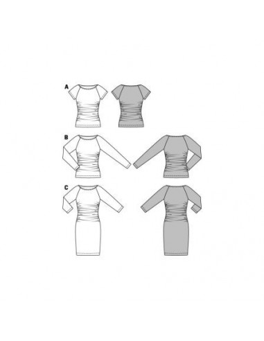 Patron Burda 6910 Tee-Shirt et robe