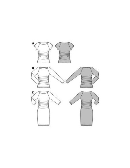 Patron Burda 6910 Tee-Shirt et robe