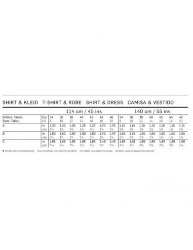 Patron Burda 6910 Tee-Shirt et robe