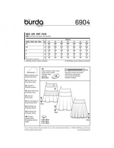 Patron Burda 6904 Jupe 2