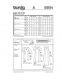 Patron Burda 6894 Robe 2