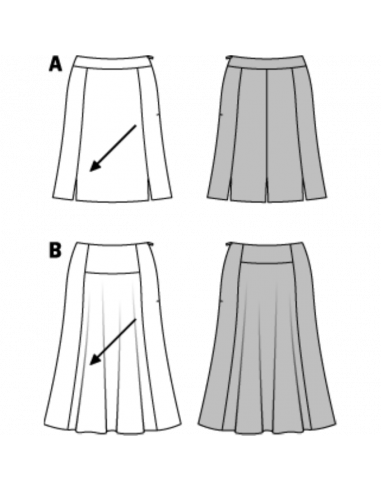 Patron Burda 6880 Jupe