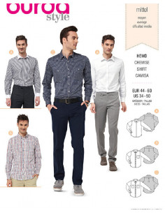 Patron Burda 6874 Chemise