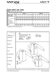 Patron Burda 6874 Chemise 2