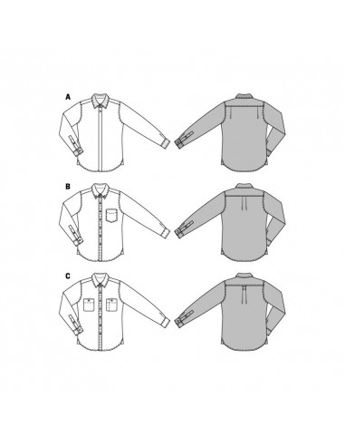 Patron Burda 6874 Chemise