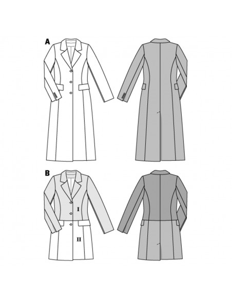 Patron Burda 6845 Manteau et veste