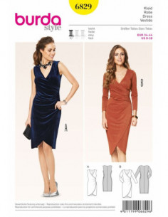 Patron Burda 6829 Robe