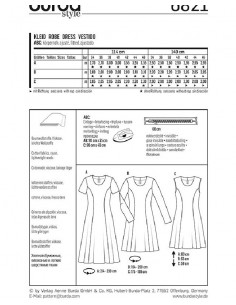Patron Burda 6821 Robe 2