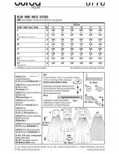 Patron Burda 6776 Robe de mariée et robe de soirée 2