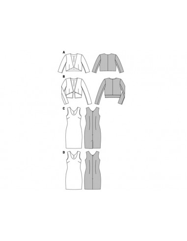 Patron Burda 6773 Robe et veste
