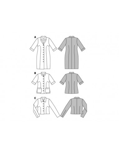 Patron Burda 6760 Robe et veste