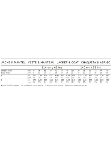 Patron Burda 6736 Veste et manteau