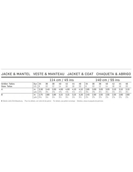 Patron Burda 6736 Veste et manteau