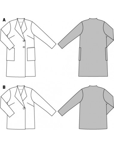 Patron Burda 6736 Veste et manteau