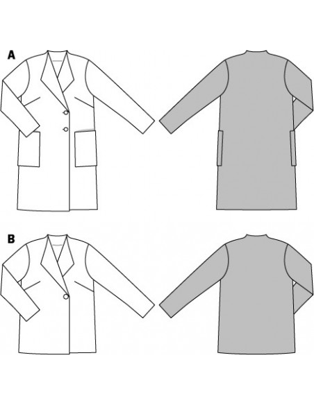 Patron Burda 6736 Veste et manteau