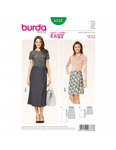 Patron Burda 6733 Jupe