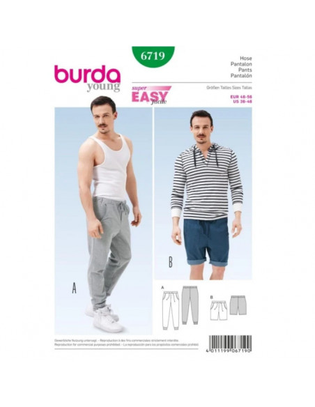 Patron Burda 6719 Pantalon