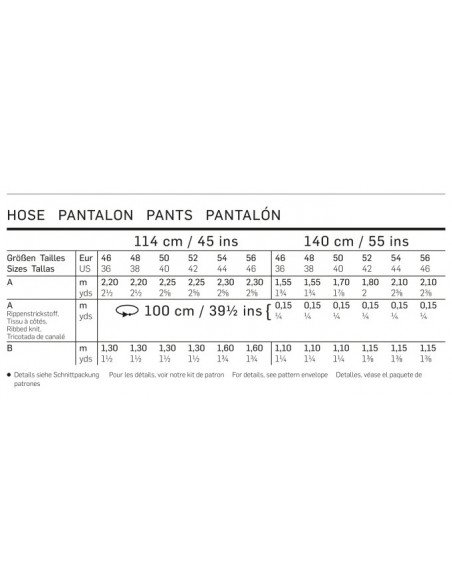 Patron Burda 6719 Pantalon