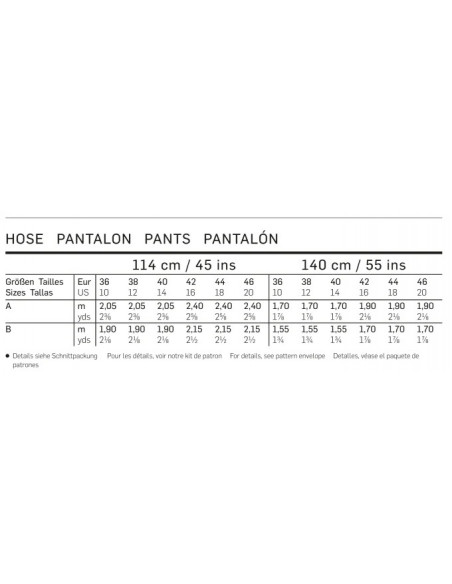 Patron Burda 6689 Pantalon