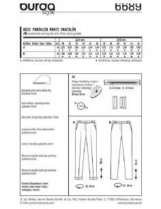 Patron Burda 6689 Pantalon 2