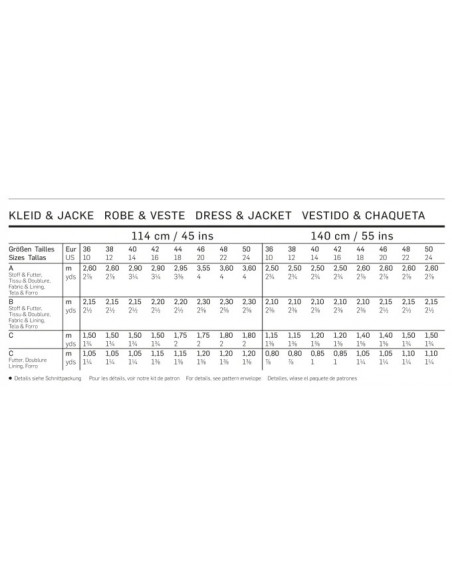 Patron Burda 6687 Robe et veste