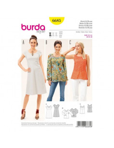 Patron Burda 6685 Robe et blouse