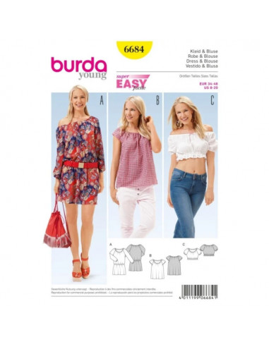 Patron Burda 6684 Robe et blouse