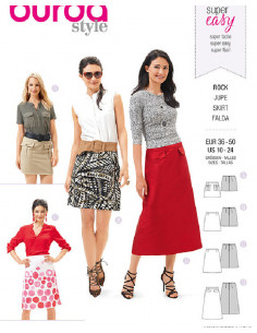 Patron Burda 6682 Jupe