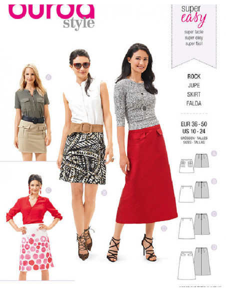 Patron Burda 6682 Jupe