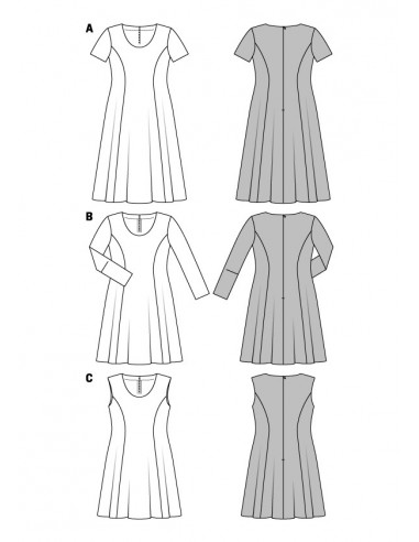 Patron Burda 6680 Robe