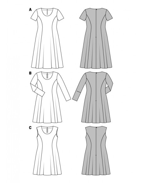 Patron Burda 6680 Robe