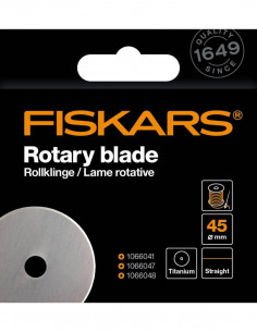 Lames de rechange pour couteaux rotatifs, Titanium, Fiskars, 45mm