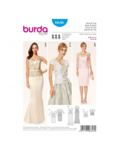 Patron Burda 6646 Robe & Haut
