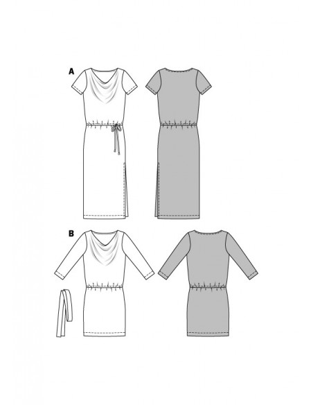 Patron Burda 6639 Robe