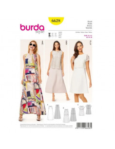 Patron Burda 6628 Robe