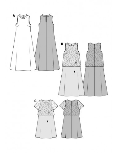 Patron Burda 6628 Robe