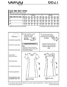 Patron Burda 6627 Robe 2