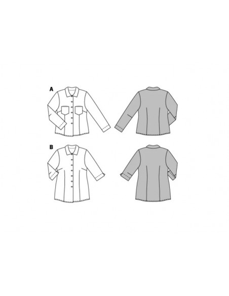 Patron Burda 6614 Chemisier