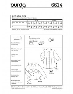 Patron Burda 6614 Chemisier 2