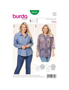 Patron Burda 6614 Chemisier