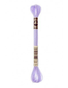 Fil à broder, Mouliné Effet Lumière DMC Art 317W, 100% Polyester, 8 m, Violet de Parme clair nacré (E211)