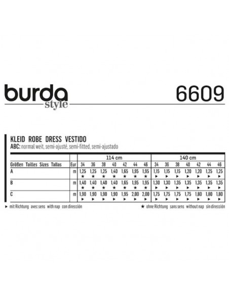 Patron Burda 6609