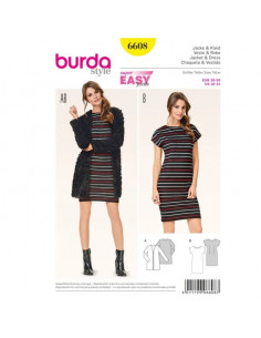 Patron Burda 6608 Veste et robe