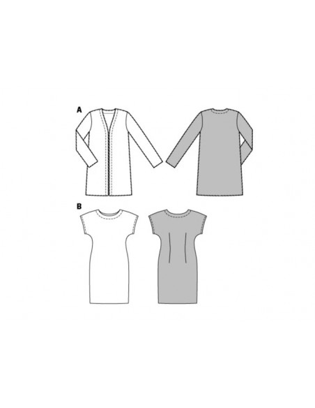 Patron Burda 6608 Veste et robe