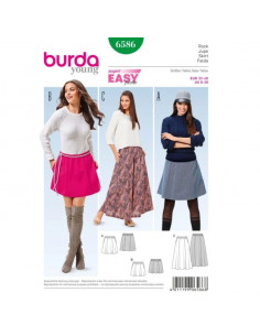 Patron Burda 6586 Jupe