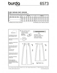 Patron Burda 6573 Pantalon 2