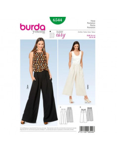 Patron Burda 6544 Pantalon large